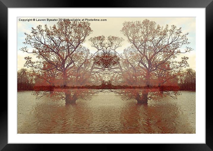 The Flood of '15 Framed Mounted Print by Lauren Bywater