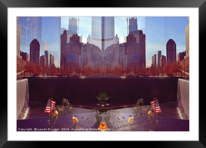 9/11 Framed Mounted Print by Lauren Bywater