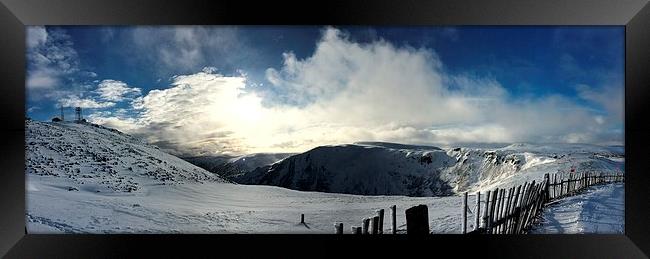  GlenShee from the top Framed Print by Bob  Dale