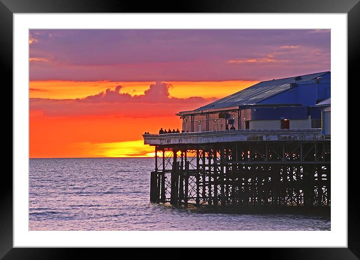 sunset Framed Mounted Print by jim huntsman