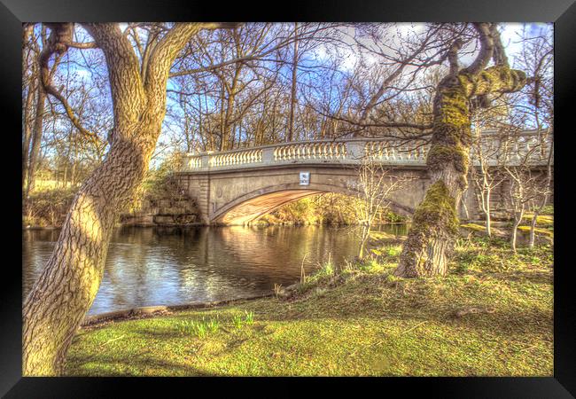 Stanley Park bridge Framed Print by jim huntsman