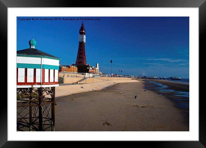 Blackpool,North pier view Framed Mounted Print by jim huntsman