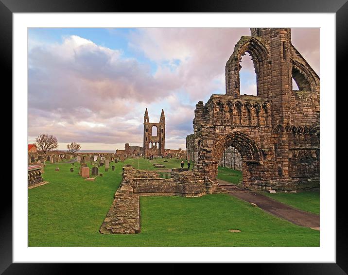 the Cathedral’s ruins Framed Mounted Print by jim huntsman