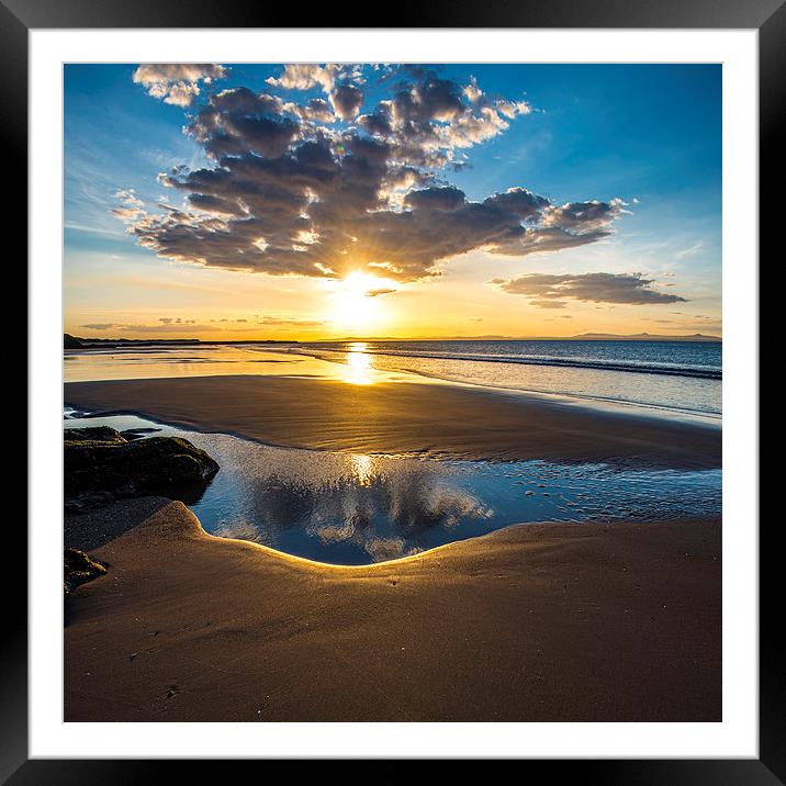 Sunset pool Framed Mounted Print by Kevin Ainslie