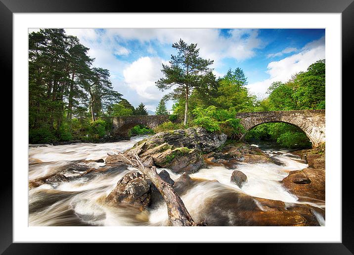 Falls of Dochart Framed Mounted Print by Kevin Ainslie