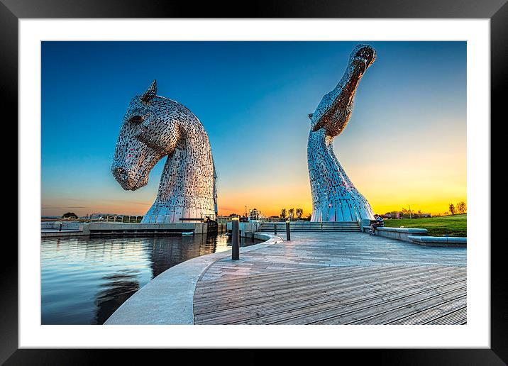 The Kelpies Framed Mounted Print by Kevin Ainslie
