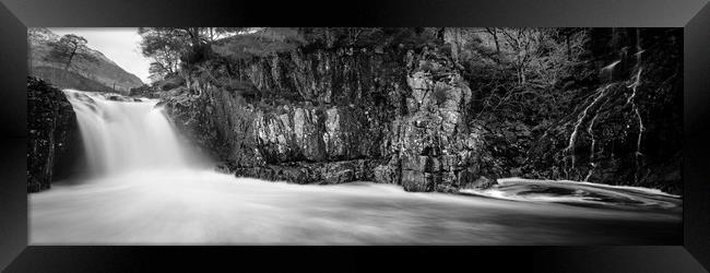 Meeting of the falls, Glen Etive Framed Print by Kevin Ainslie