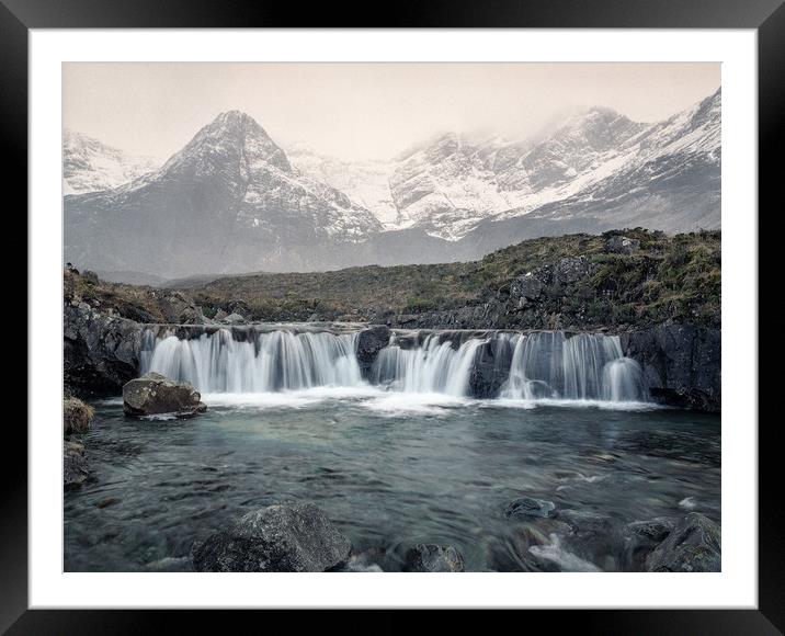 Fairy Pool Framed Mounted Print by Kevin Ainslie