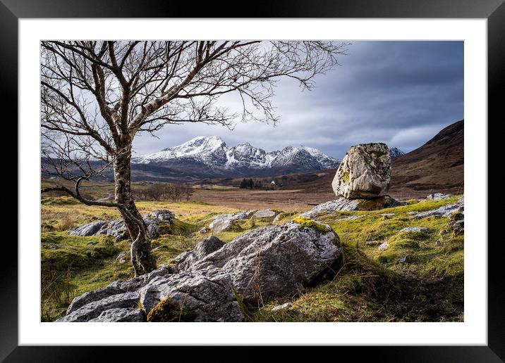 Skye rock Framed Mounted Print by Kevin Ainslie