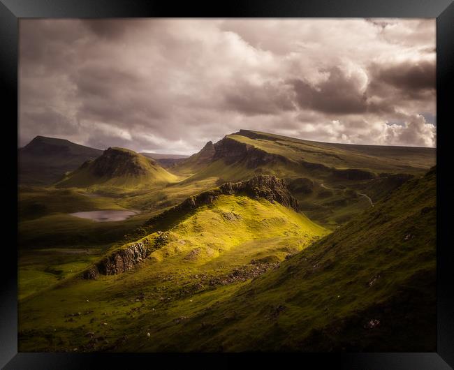 Classic view from the Quiraing Framed Print by Kevin Ainslie