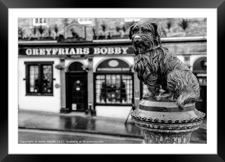 Greyfriars Bobby Framed Mounted Print by Kevin Ainslie