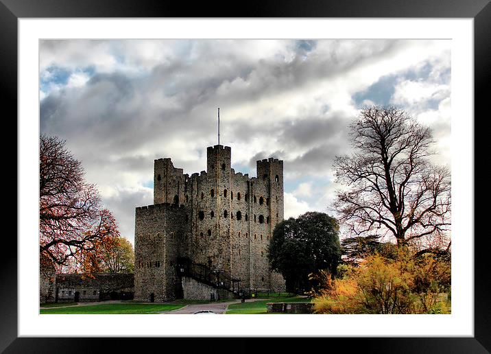 Rochester Castle, Kent Framed Mounted Print by Leonard Lawday