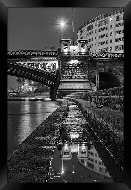 Trent Bridge Reflections Framed Print by Alex Clark