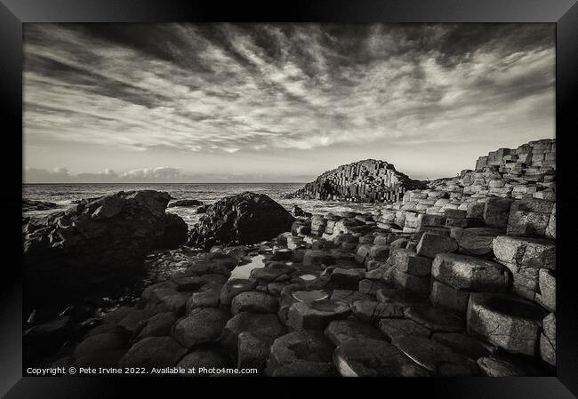 Giants Causeway Framed Print by Pete Irvine