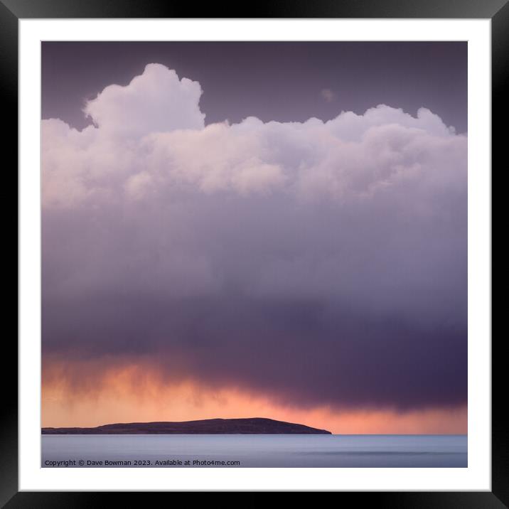 Storm Over Gruinard Bay Framed Mounted Print by Dave Bowman