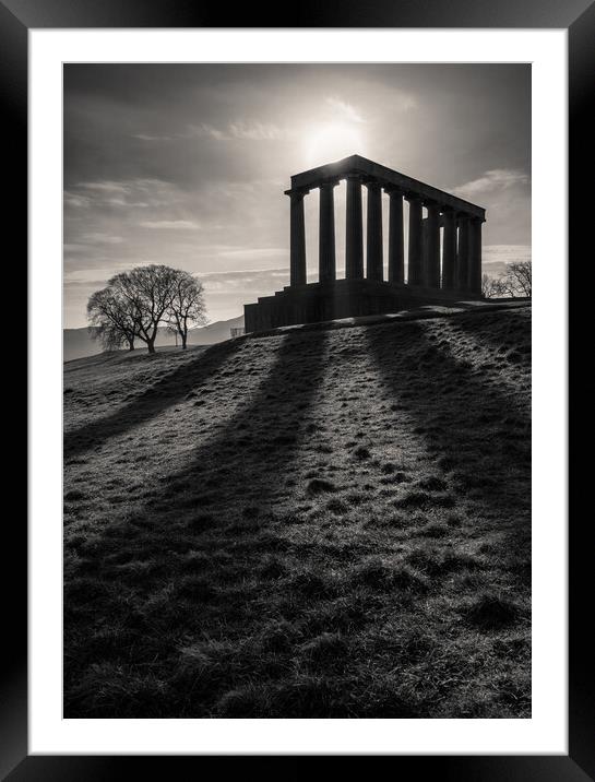 National Monument of Scotland Framed Mounted Print by Dave Bowman