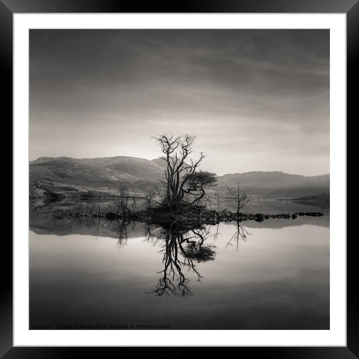 Loch Assynt Reflection Framed Mounted Print by Dave Bowman