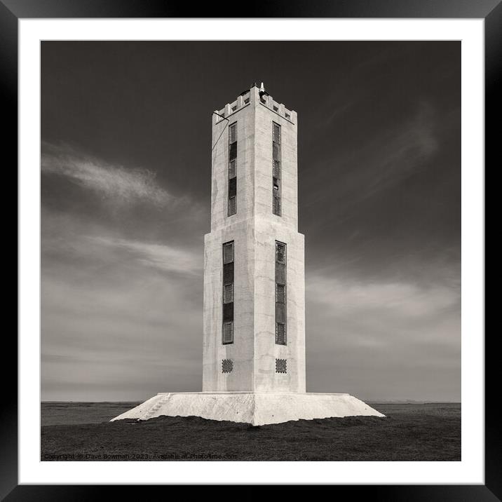 Knarraros Lighthouse Framed Mounted Print by Dave Bowman