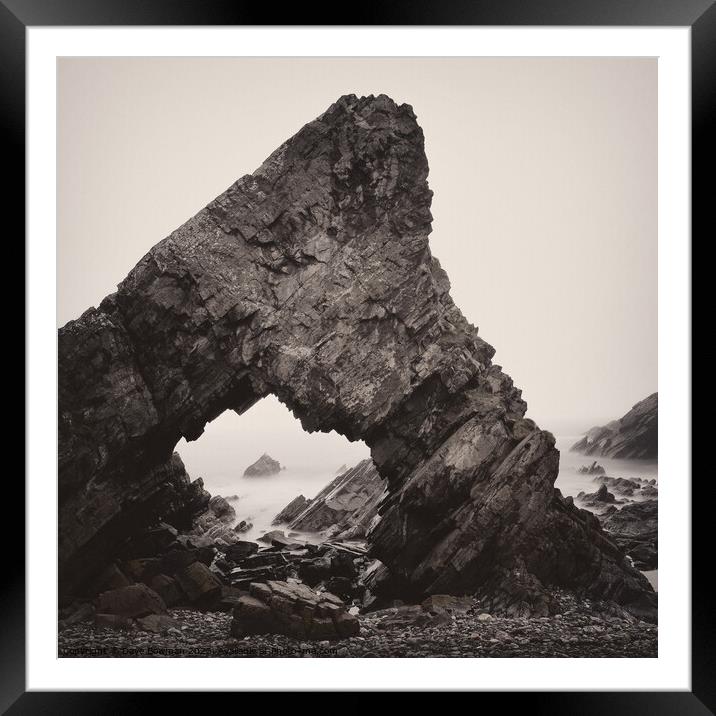 Needle's Eye Rock Framed Mounted Print by Dave Bowman