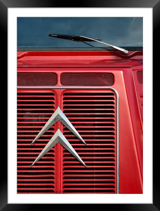 Citroen H Van Grill Framed Mounted Print by Dave Bowman