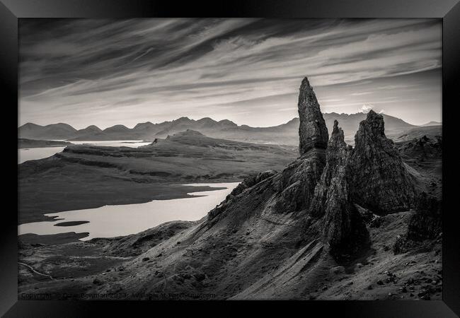 Old Man of Storr Framed Print by Dave Bowman