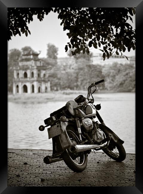 Old Honda in Hanoi Framed Print by Dave Bowman