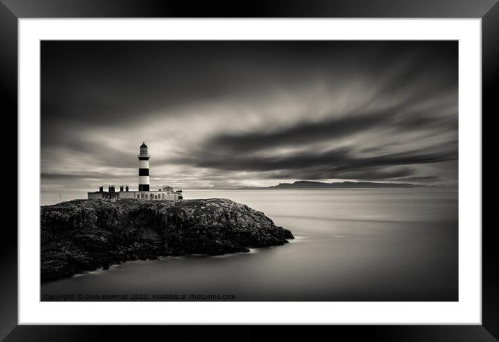 Eilean Glas Lighthouse I Framed Mounted Print by Dave Bowman