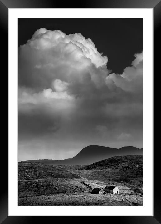 Clouds over Clashnessie Framed Mounted Print by Dave Bowman