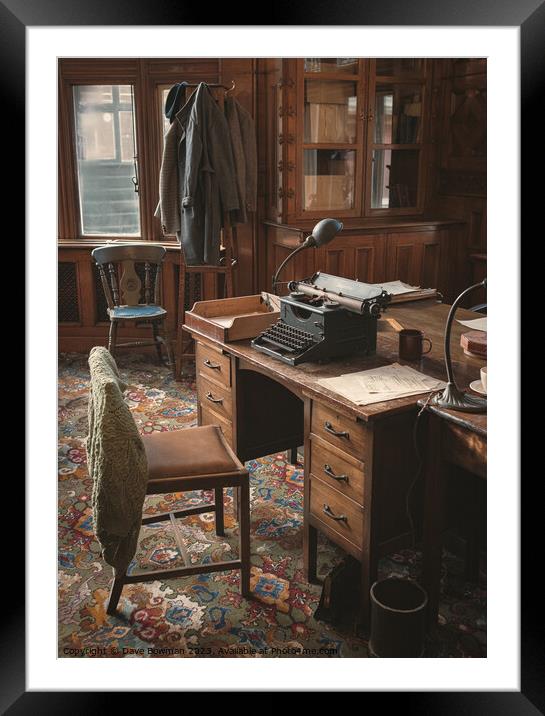 Bletchley Park Office Framed Mounted Print by Dave Bowman