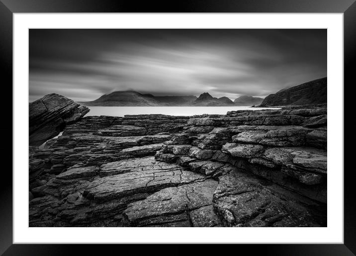 From Elgol to the Cuillin Framed Mounted Print by Dave Bowman
