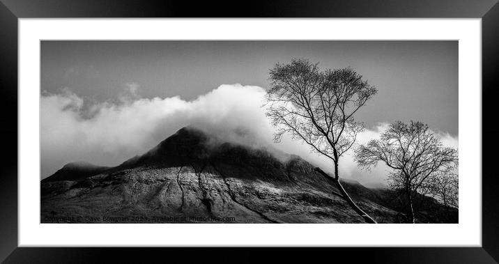 Stac Pollaidh Clouds Framed Mounted Print by Dave Bowman