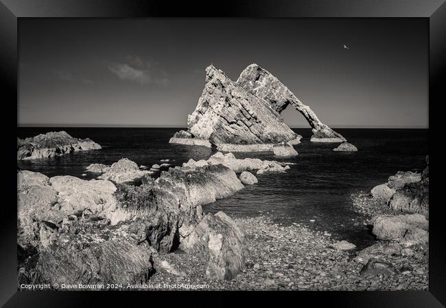 Bow Fiddle Rock Infrared Framed Print by Dave Bowman