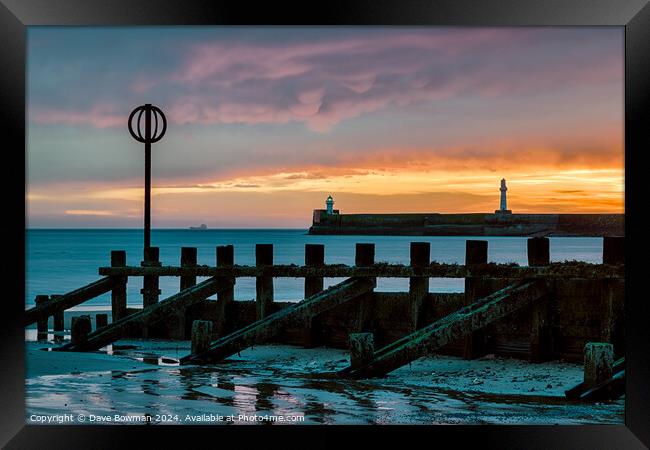 Aberdeen Harbour Sunrise Framed Print by Dave Bowman