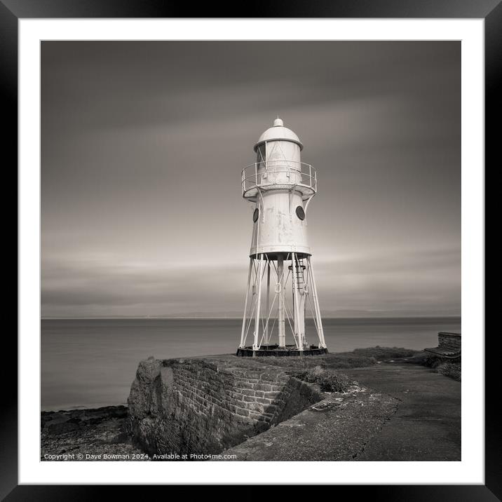 Black Nore Lighthouse Framed Mounted Print by Dave Bowman