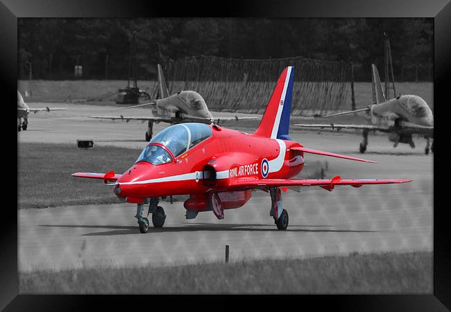  Reds at Marham Framed Print by Peter Hart