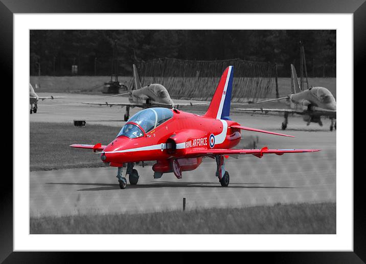  Reds at Marham Framed Mounted Print by Peter Hart