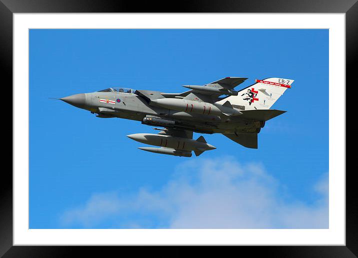  Anniversary Tornado over RAF Coningsby Framed Mounted Print by Peter Hart