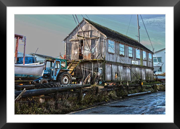  Ancient Sail Loft at Tollesbury Essex Framed Mounted Print by Peter Hart
