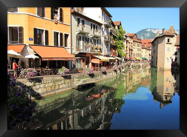 Annecy Old Town Framed Print by Sarah Pymer
