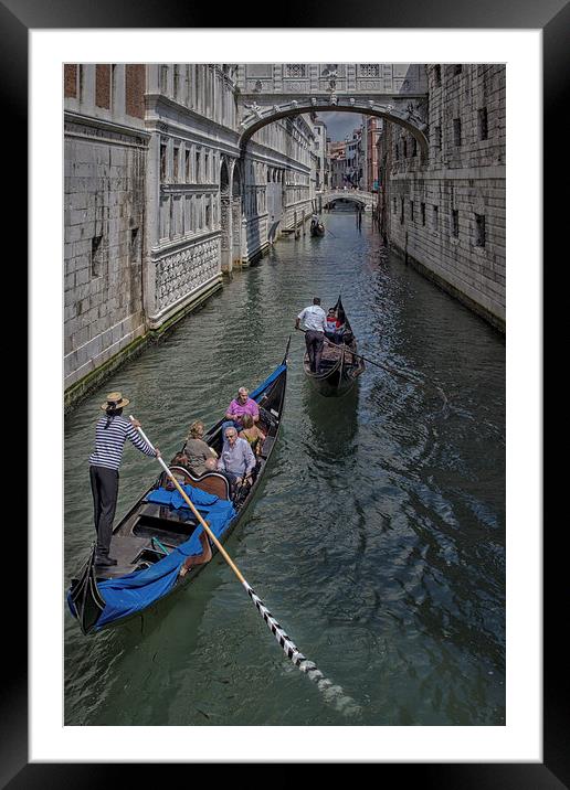  Gondola Ride in Venice Framed Mounted Print by Sarah Pymer