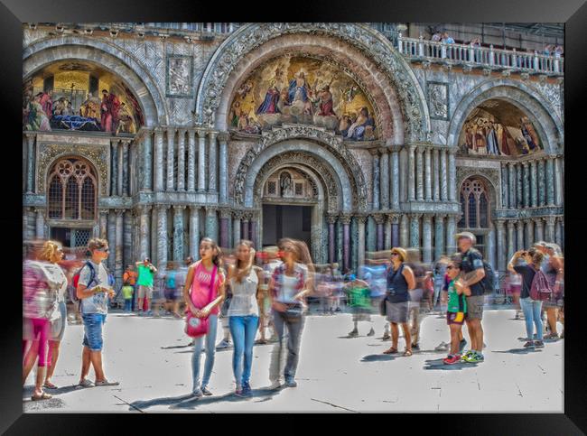 St Mark's Square Venice Framed Print by Sarah Pymer