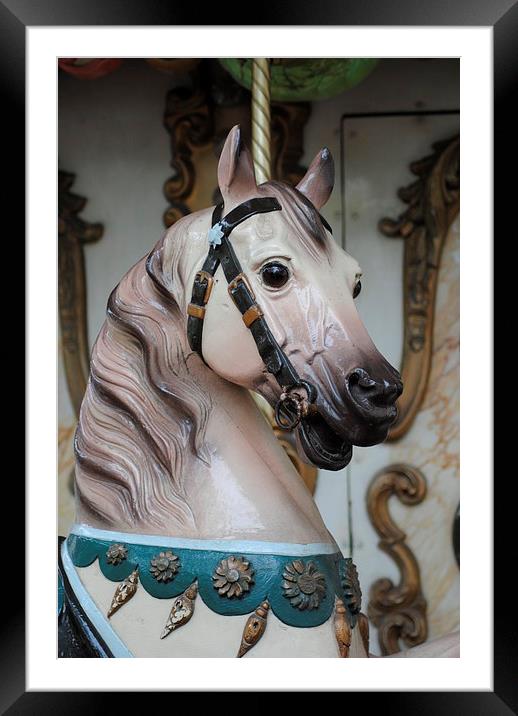 Carousel Horse 2 Framed Mounted Print by Lynette Holmes