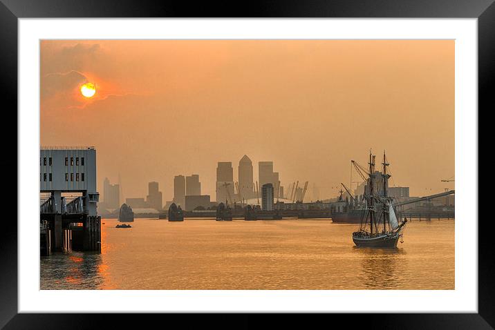 Tall Ships Festival at Royal Woolwich Arsenal 2014 Framed Mounted Print by John Ly