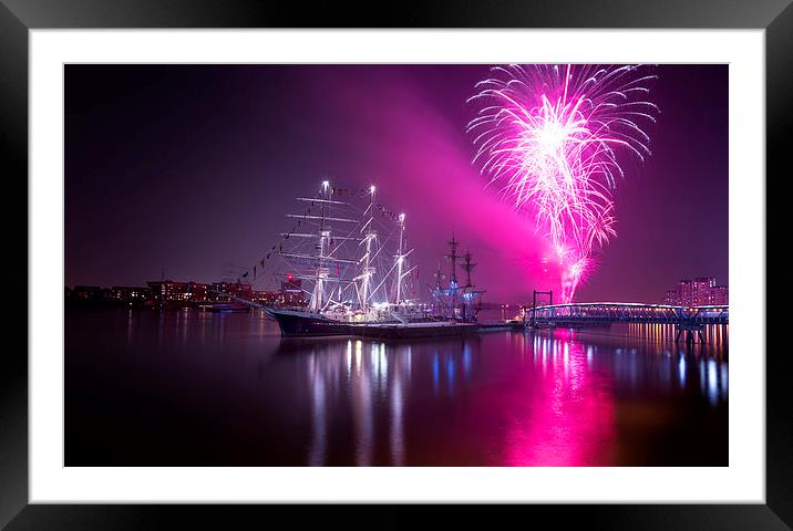Tall Ships Festival 2014 at Royal Woolwich Arsenal Framed Mounted Print by John Ly