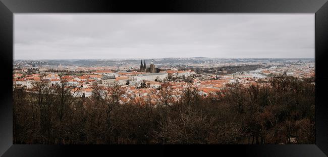 Prague Castle in Czech Republic Framed Print by John Ly