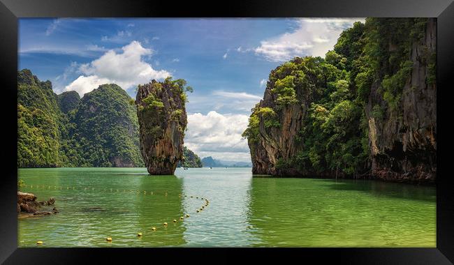 James Bond Island, Phuket, Thailand Framed Print by John Ly