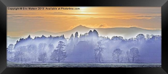 Bennachie In the Mist Framed Print by Eric Watson