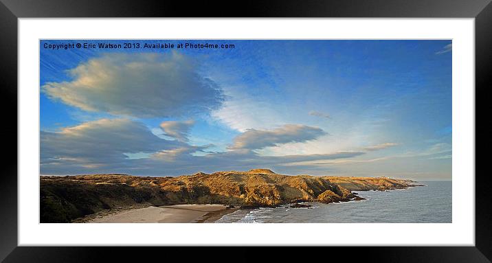 Hackley Bay Forvie Aberdeenshire Framed Mounted Print by Eric Watson