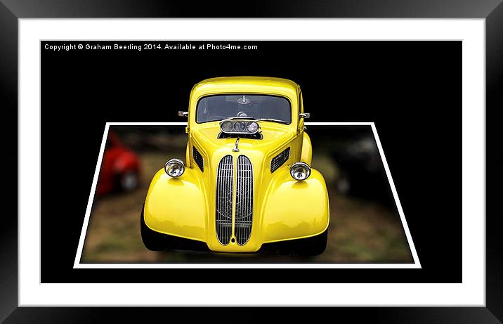  3D Custom Car Framed Mounted Print by Graham Beerling