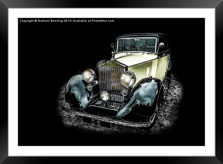 Classic Car Framed Mounted Print by Graham Beerling